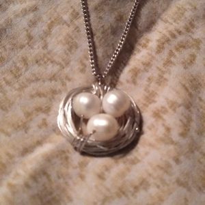 Sterling Silver Bird's Nest Necklace
